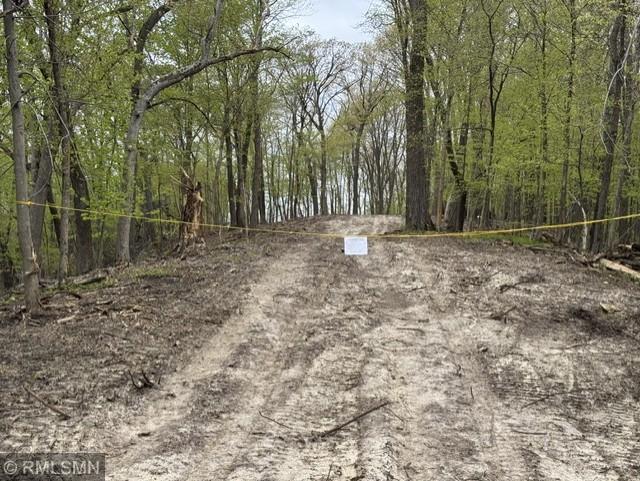 Road to building site (gravel will be added after further drying of the ground)