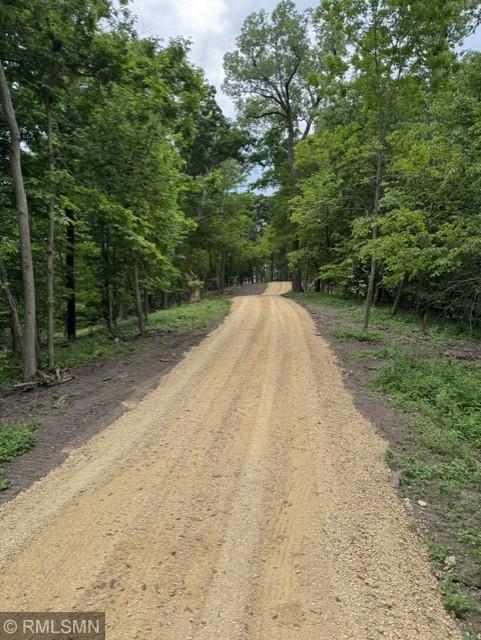 Driveway to the proposed building and view site