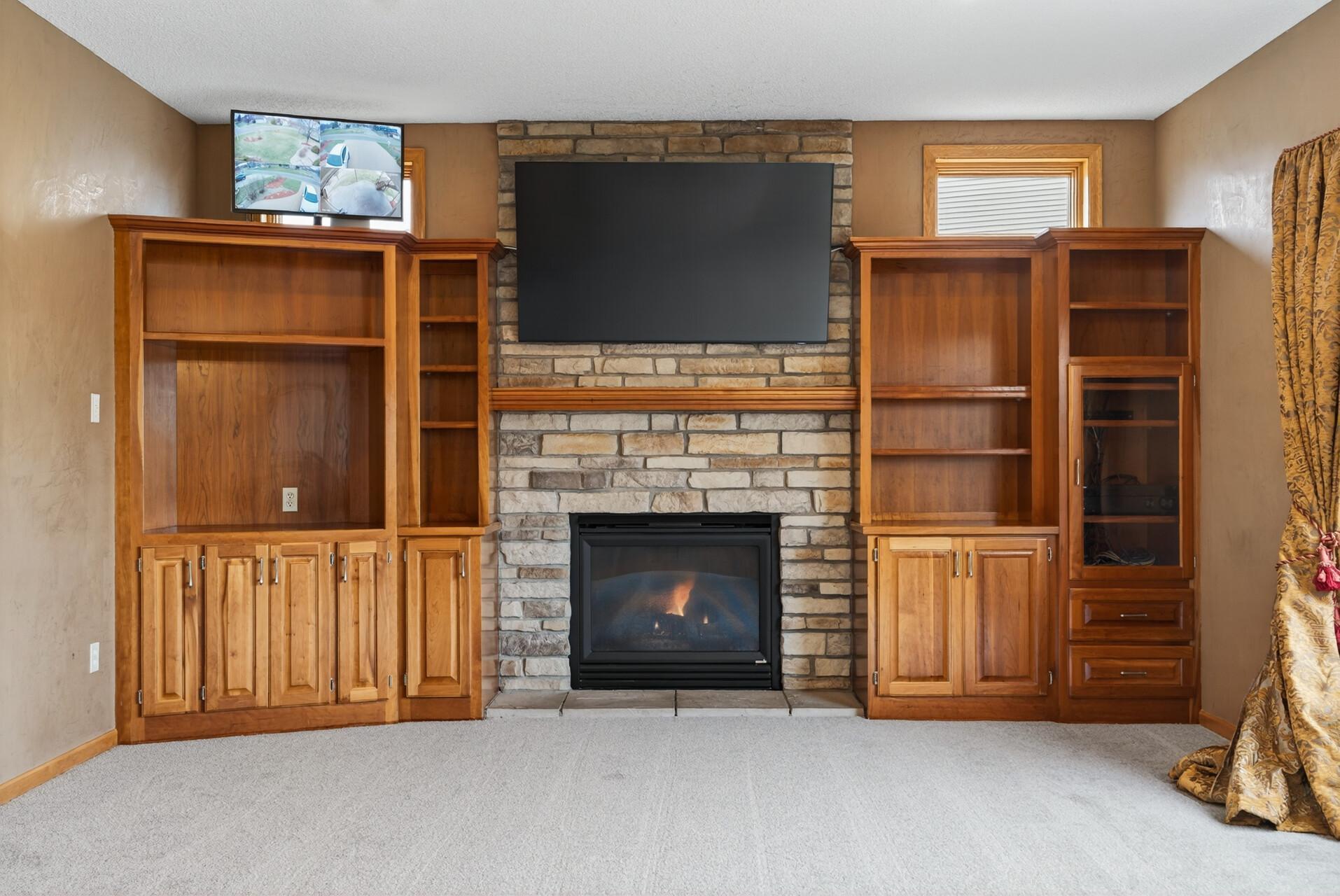 Cherry Wood Built Ins