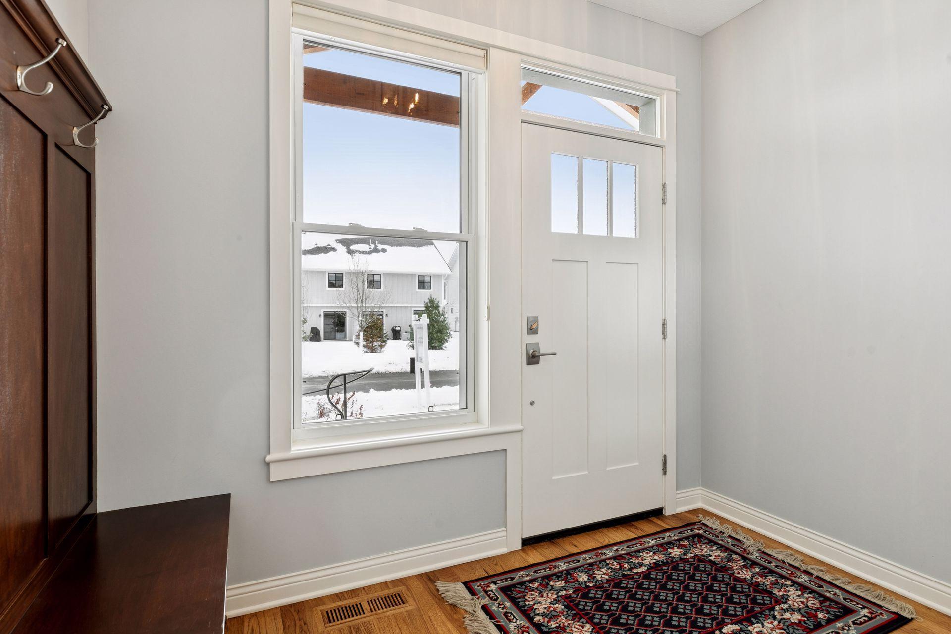 Spacious front foyer.