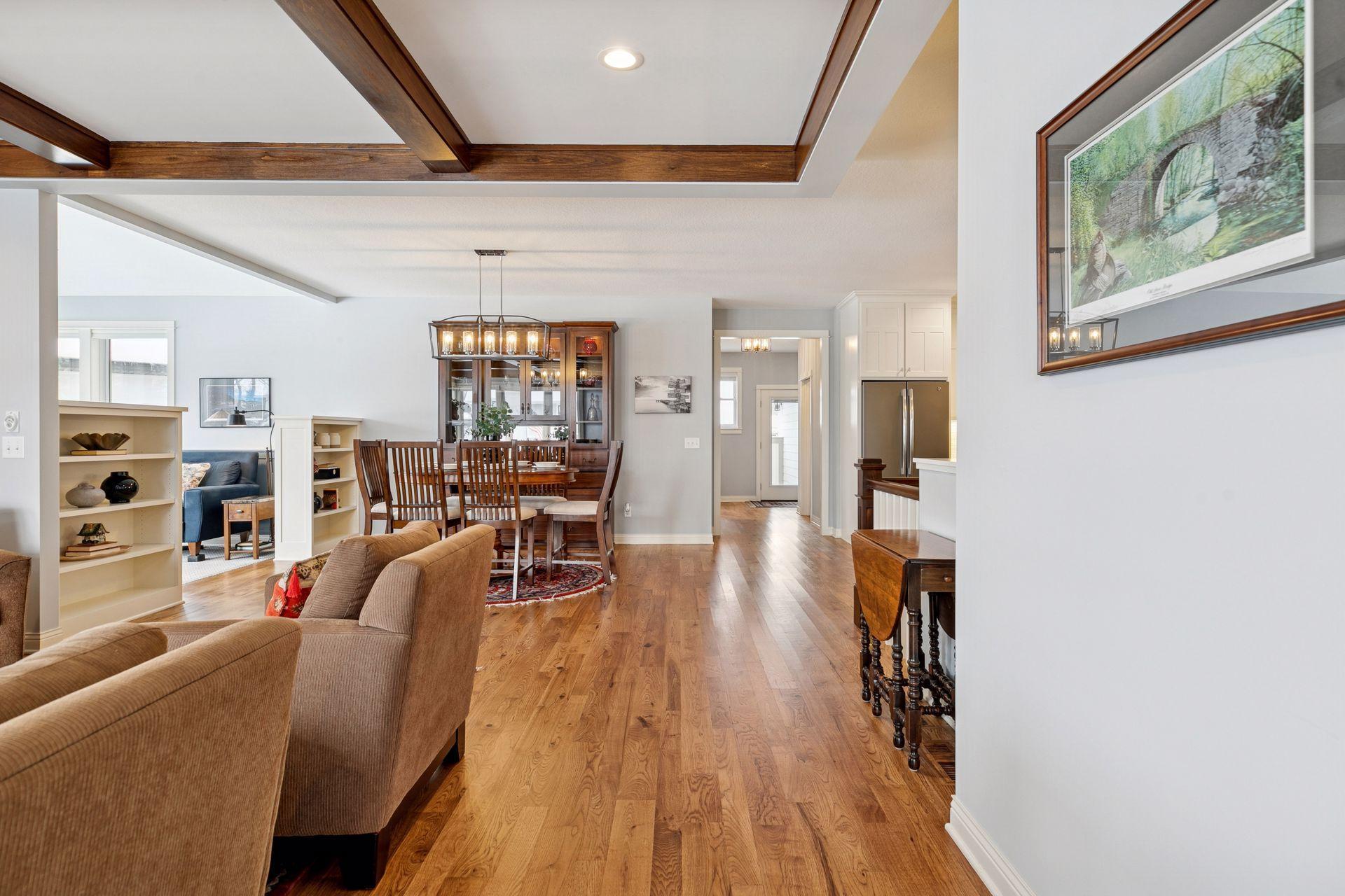 Front foyer view to the open concept home.