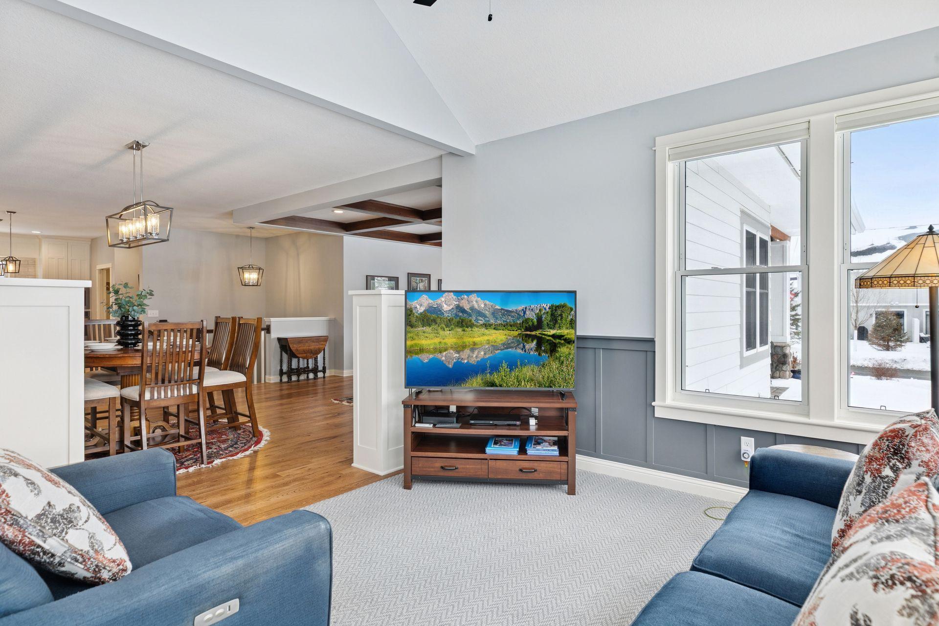 Main level sun room with Wainscoting!
