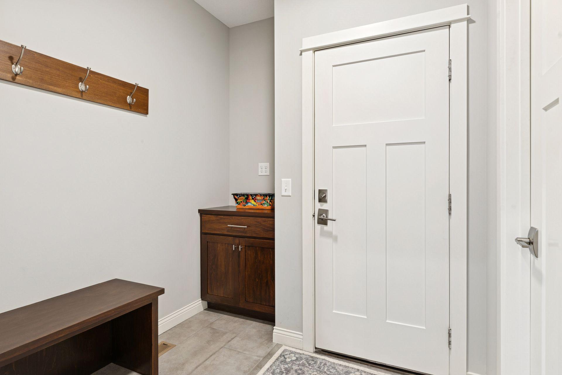 Mudroom off the garage.