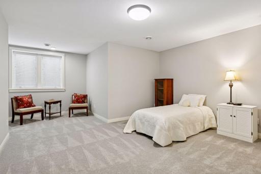 Lower level 3rd bedroom with french doors!
