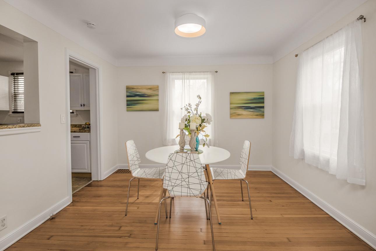 Newly refinished wood floors