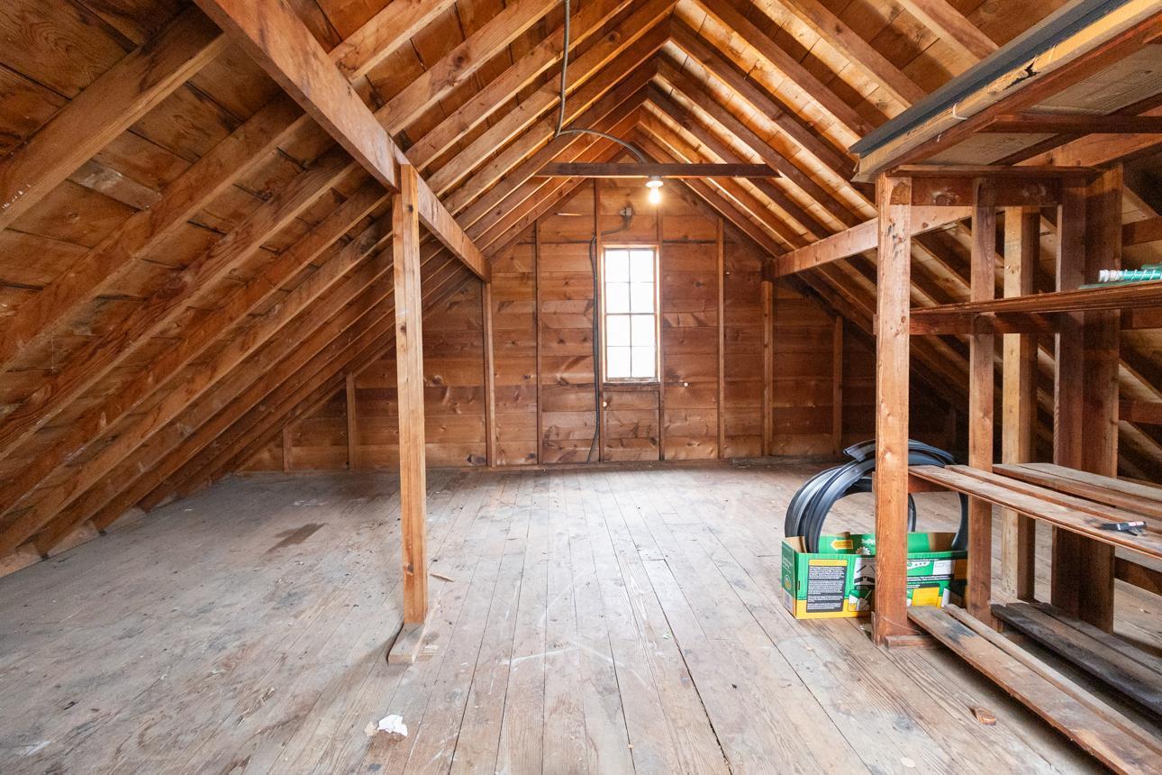 Unfinished space above garage