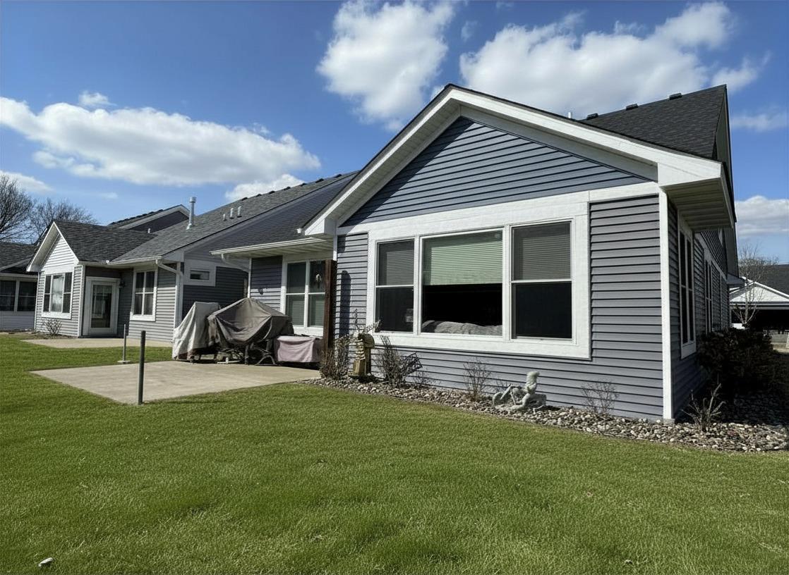 Back patio and green space