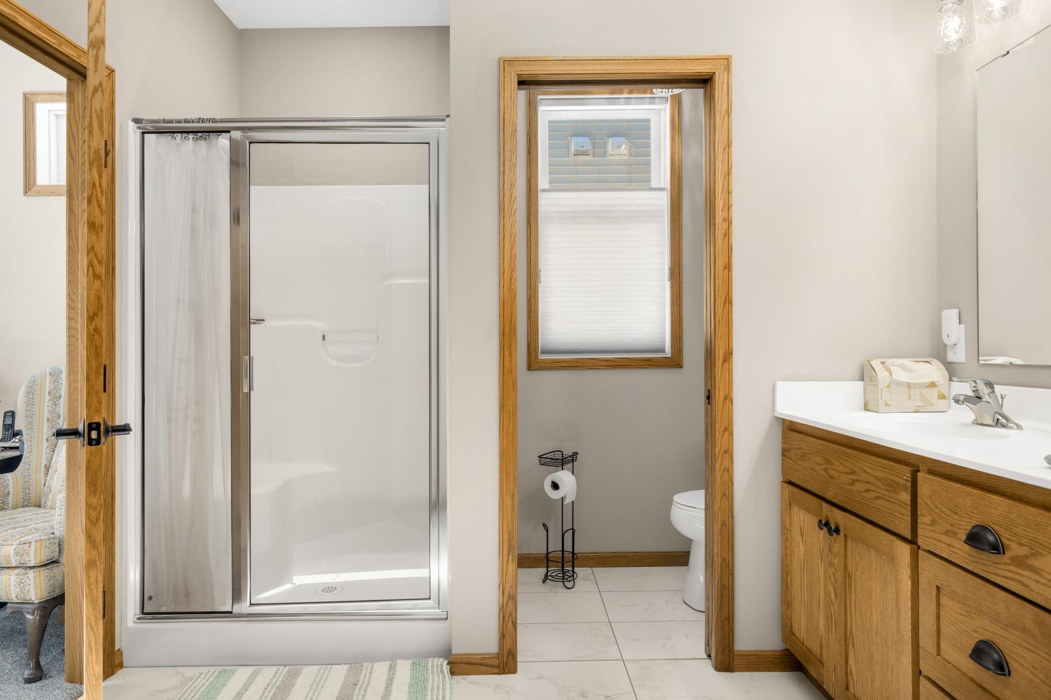 Private primary bathroom