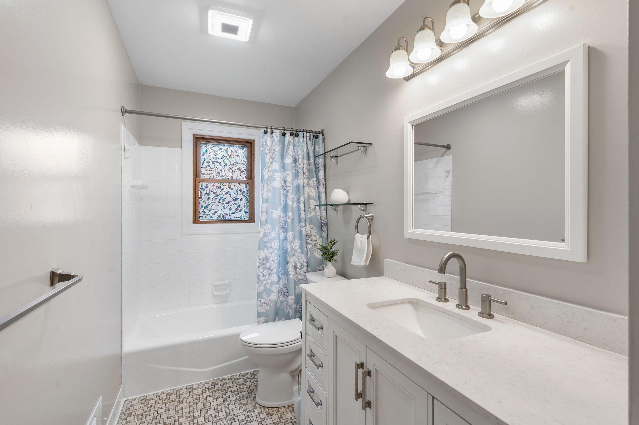 Updated vanity. Freshly painted.