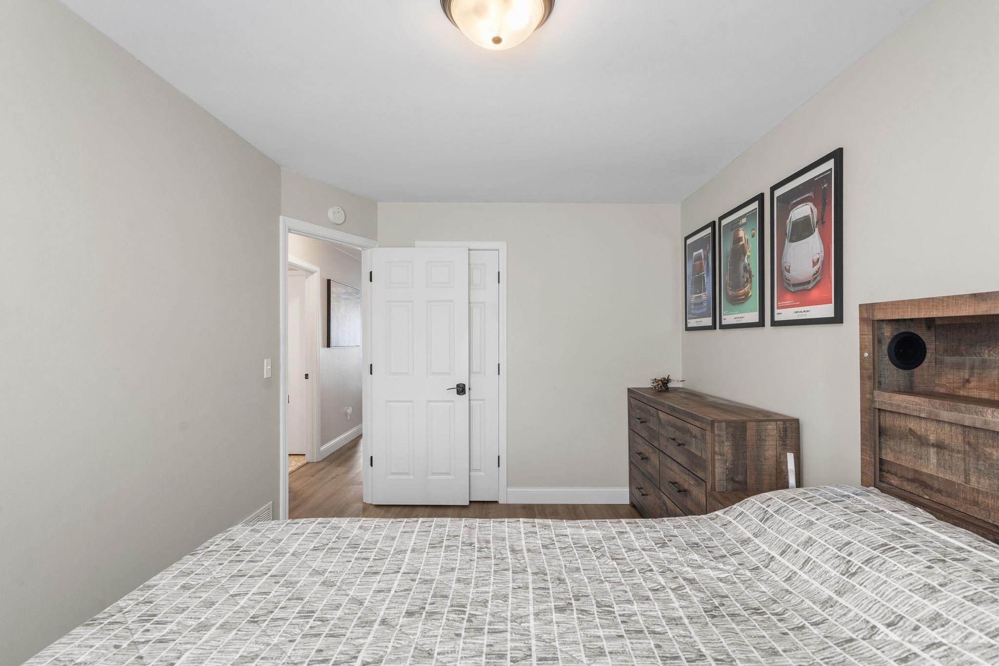 Solid panel doors throughout.