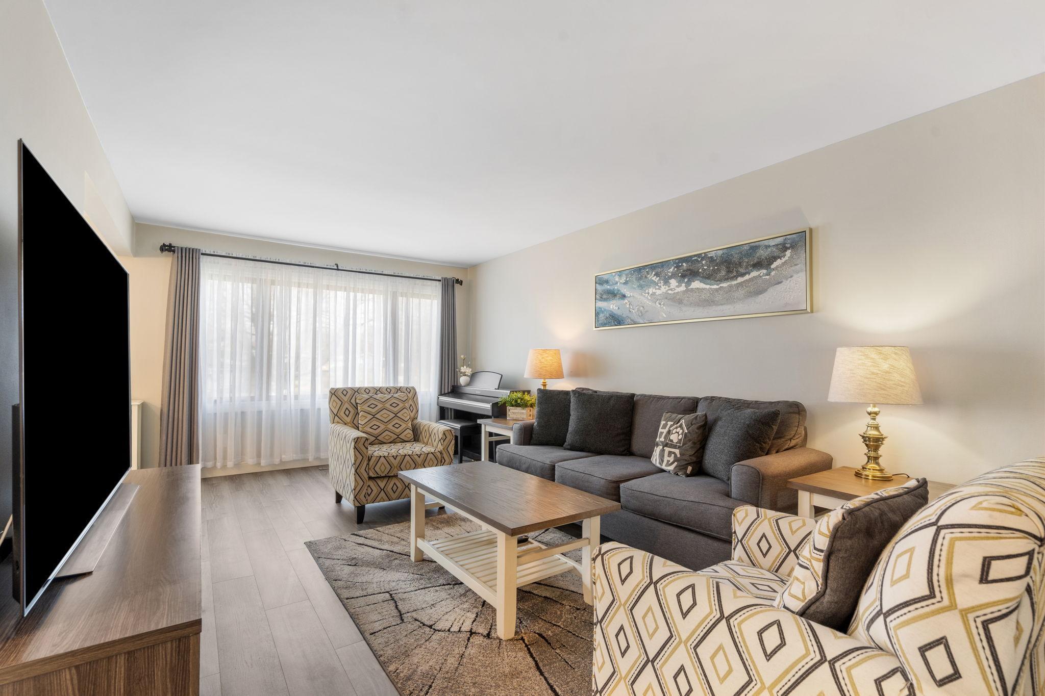 Light and bright with the large picture window. All windows replaced in 2017.