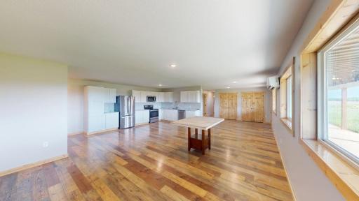 Unit 1--Dining/Kitchen/Living rm overview