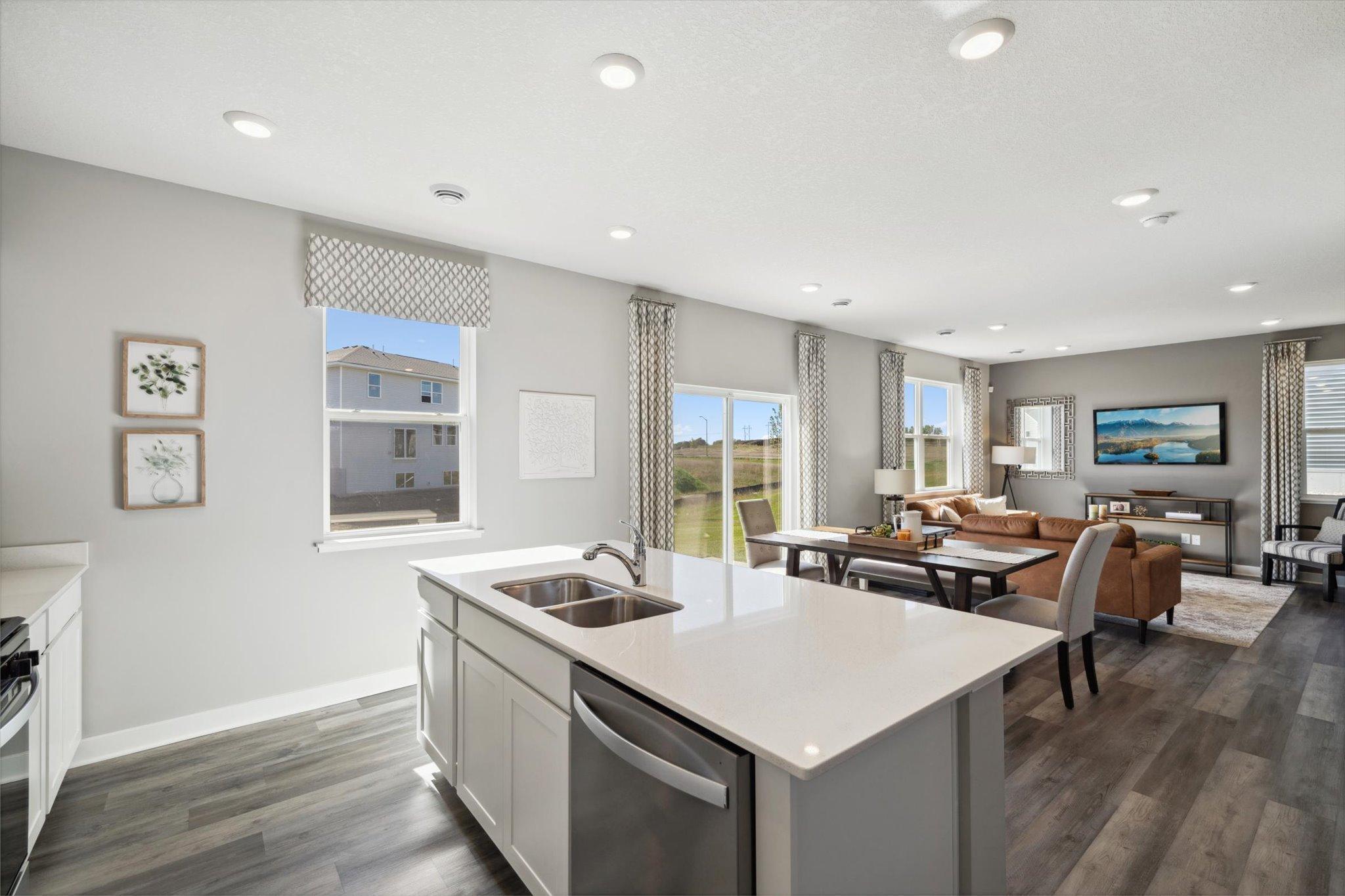 Notice the amount of windows which floods the home with natural light.
