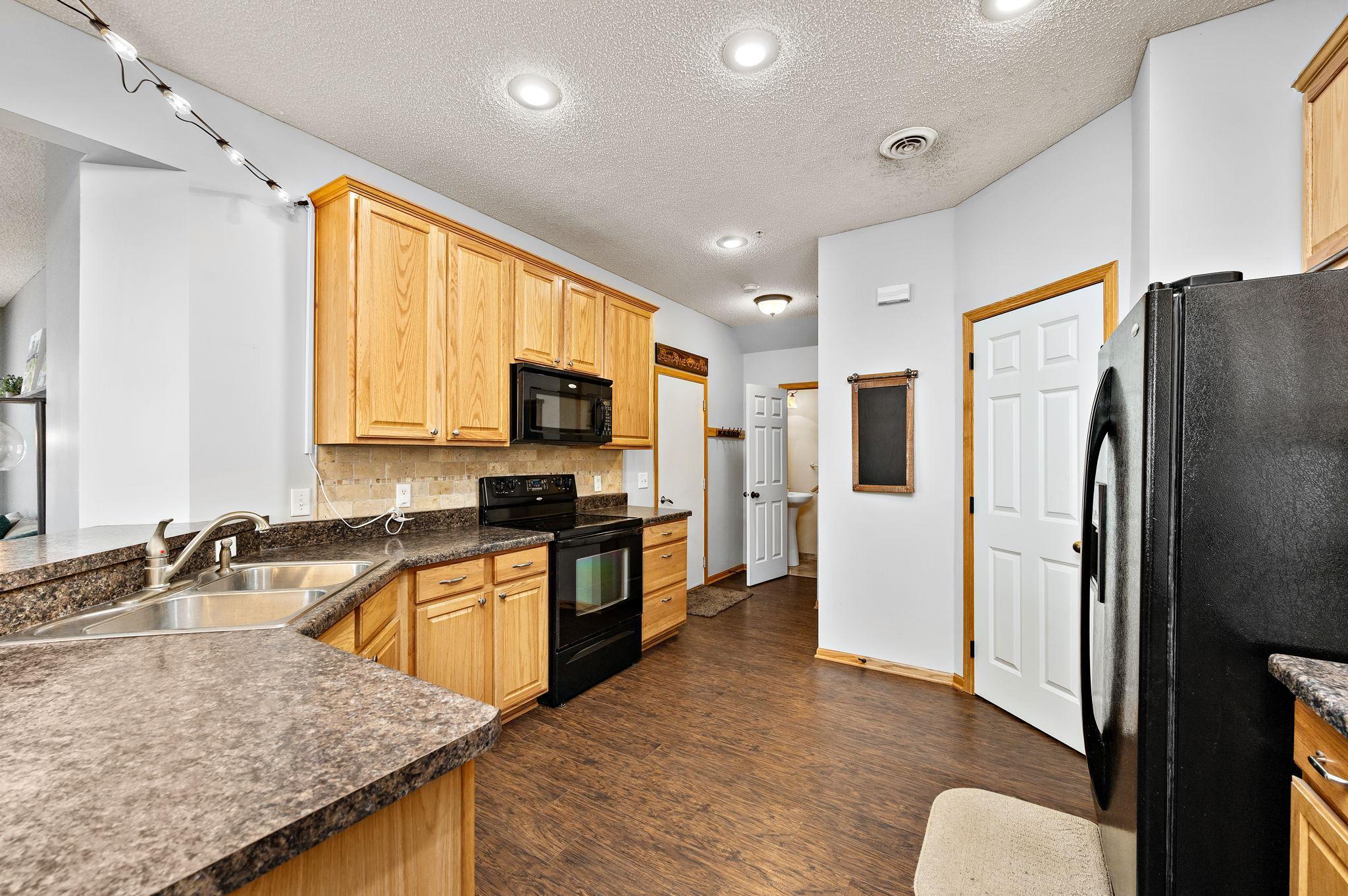 Large kitchen with a pantry