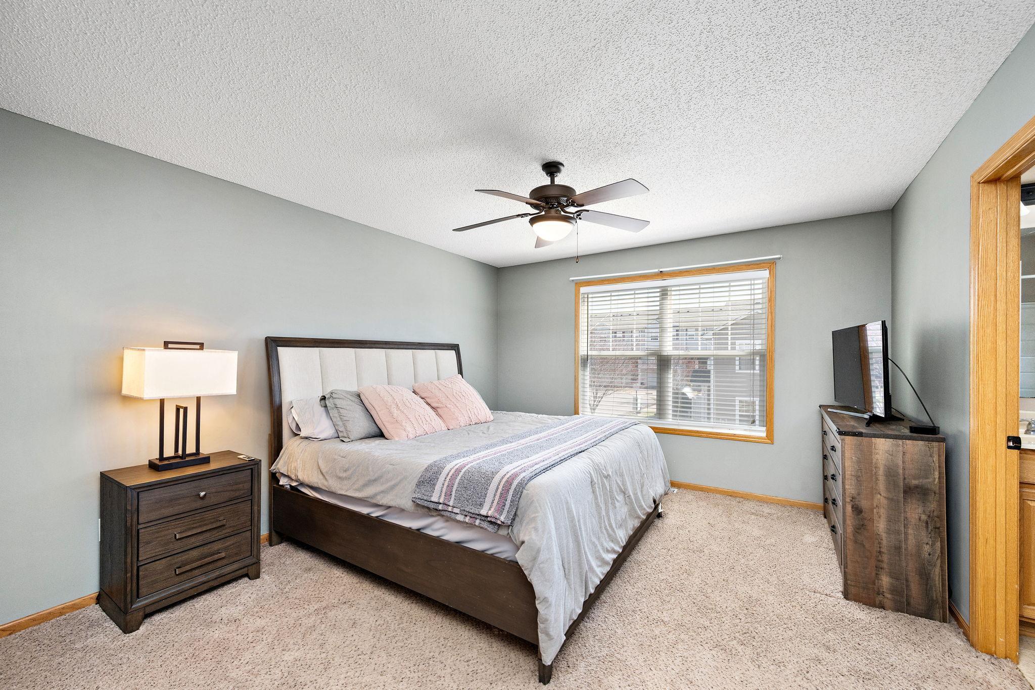 Owners suite with walk-in closet and private full bathroom