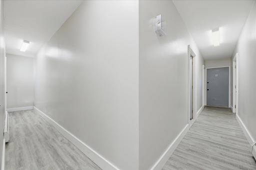 Common area hallway. New LVP and fresh paint.