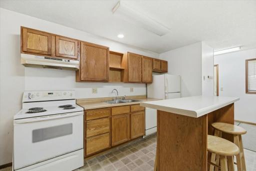 Kitchen of the south apartment on main floor.