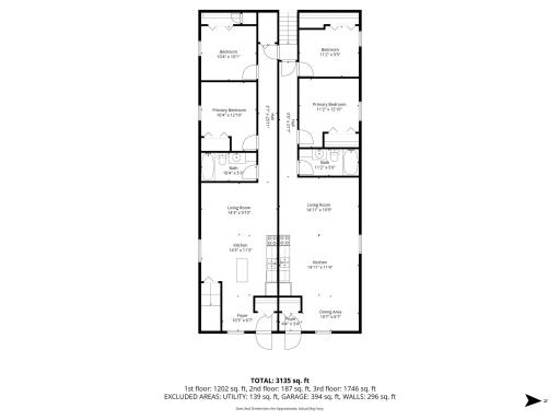 Main Floor Layout of both two bedroom units