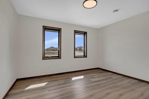 The second bedroom could also be used as a den or sitting room