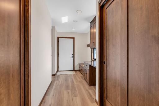 Mud room between the garage and great room