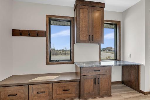 Great southern light in the drop zone/mudroom