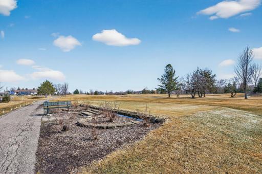 View of the golf course from the backyard
