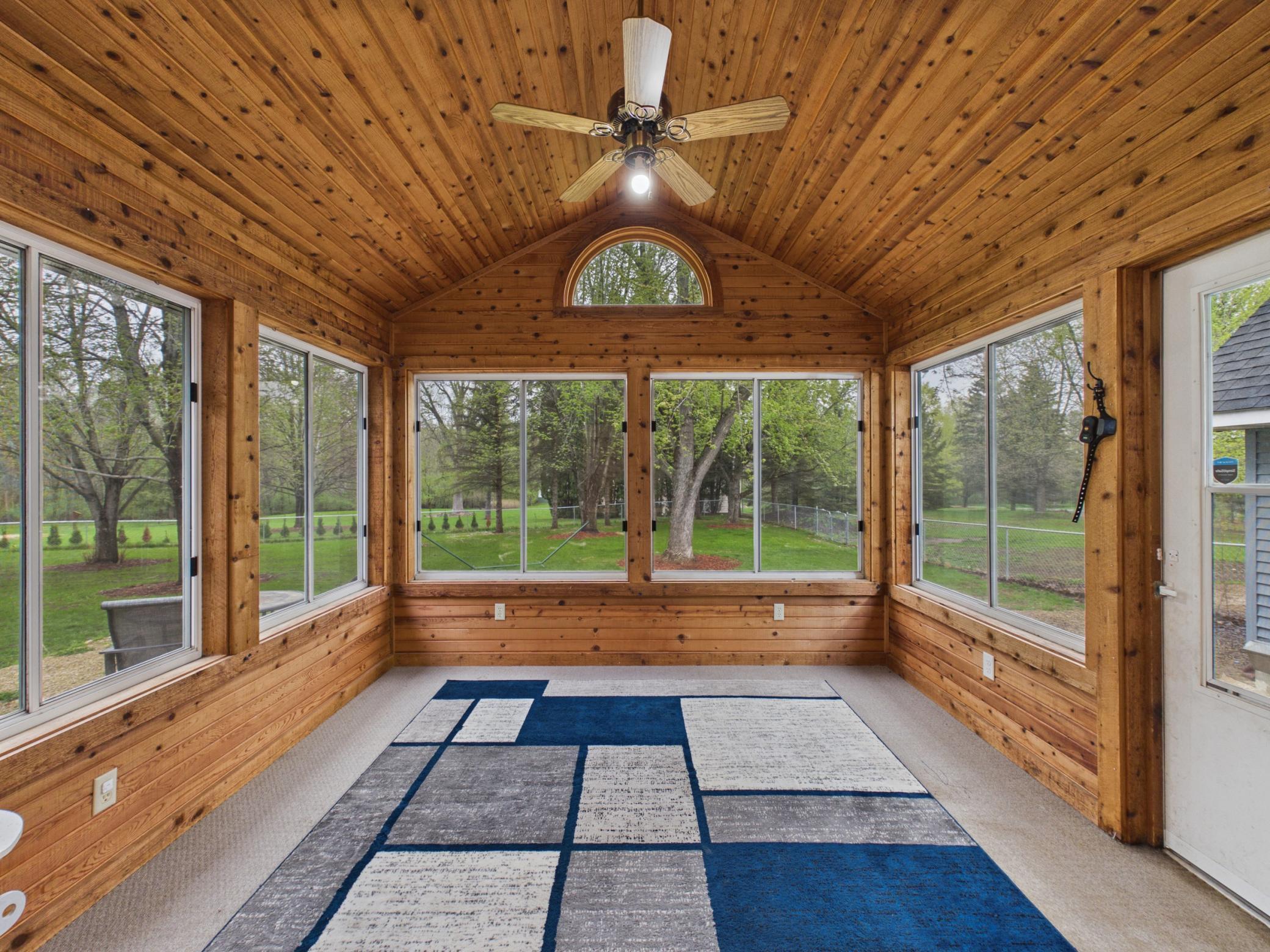 You will enjoy the porch as additional living space much of the year. Complete with easy windows to open and a fan.