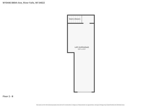 Attached garage loft!