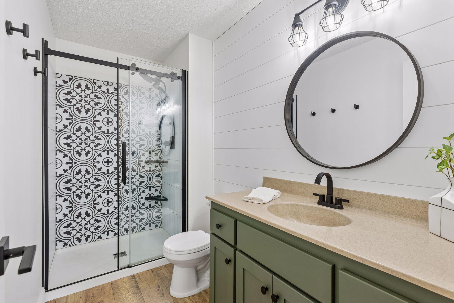 Stunningly updated primary bath ensuite in 2023.