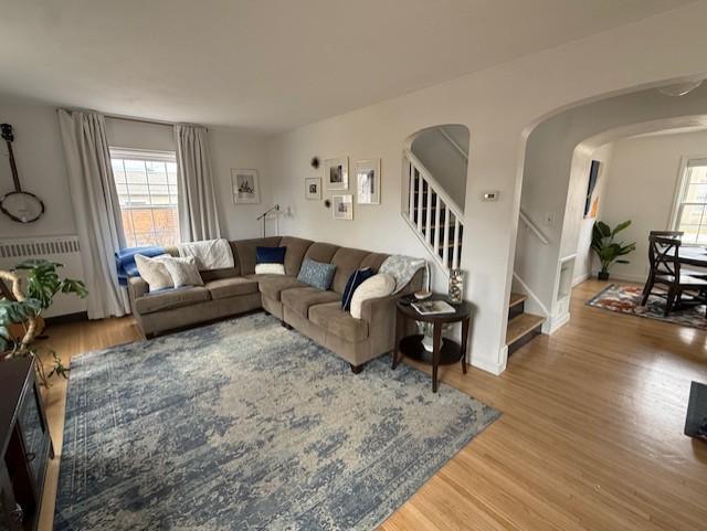 Living room - hardwood floors