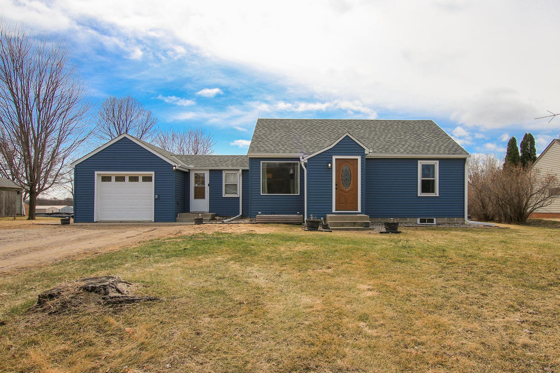 Beautiful blue siding, newer roof along with the windows being replaced make the home an easy choice!