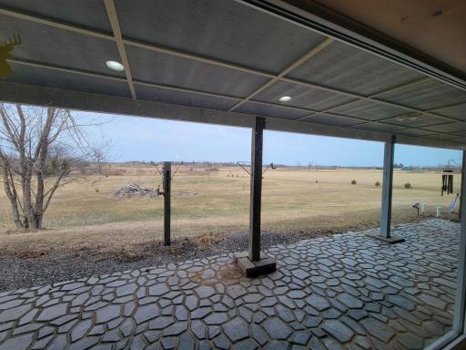 Covered patio areas wrap-around the house!