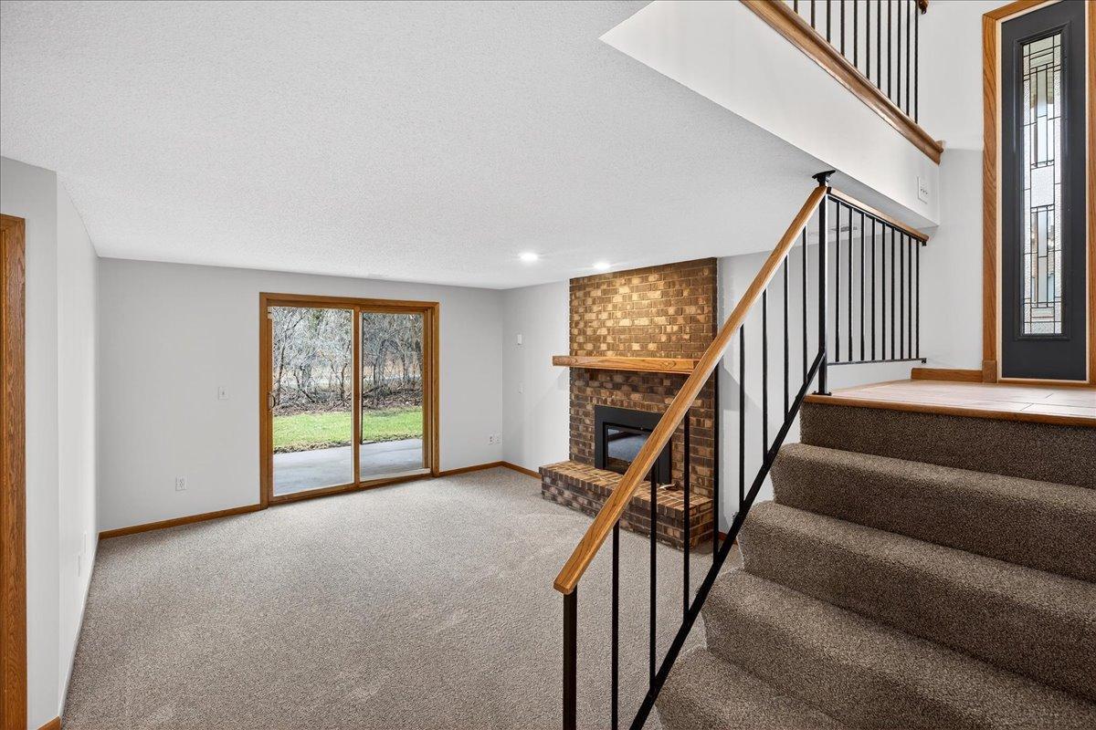 Walk-out lower level with NEW carpeting