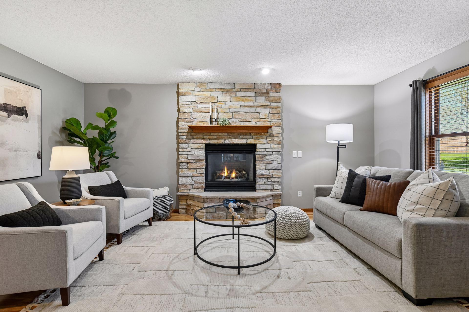 Spacious family room—perfect for enjoying your morning coffee or curling up with a good book.