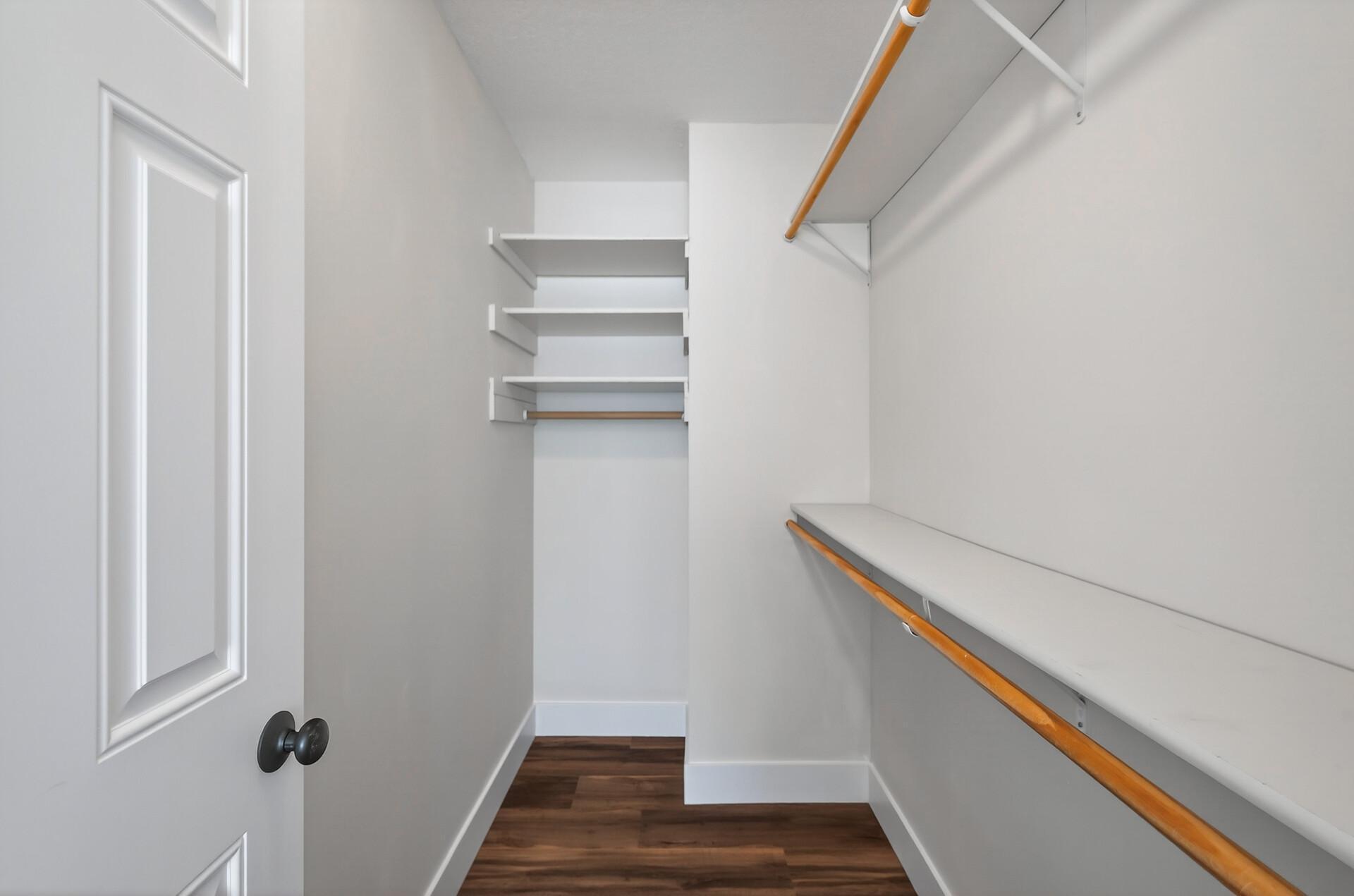 Primary walk-in closet