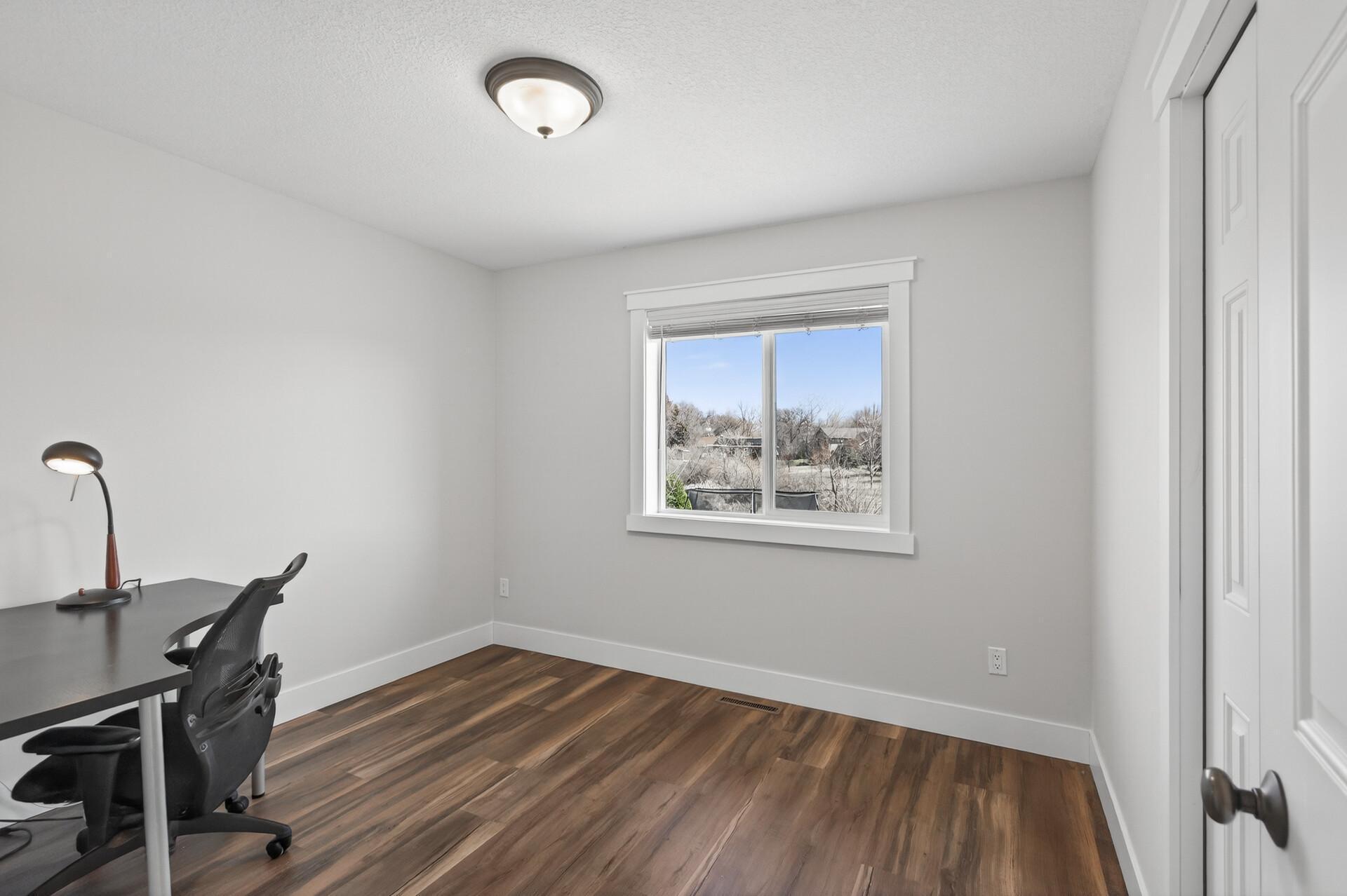 Upper level bedroom 3, currently used as an office