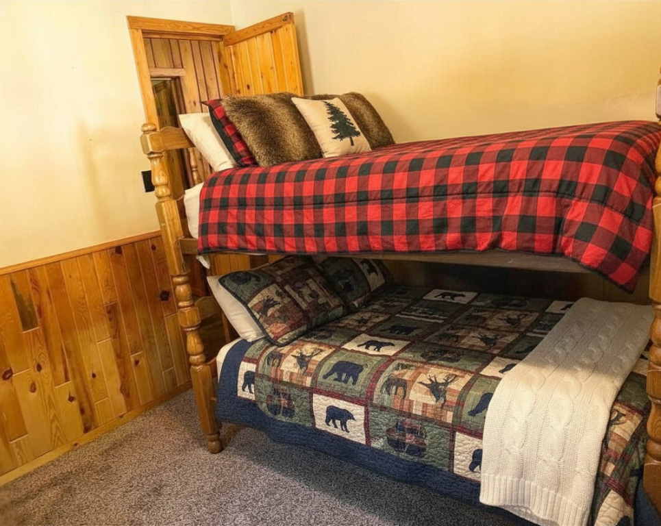 3rd bedroom is equipped already with a bunk bed!
