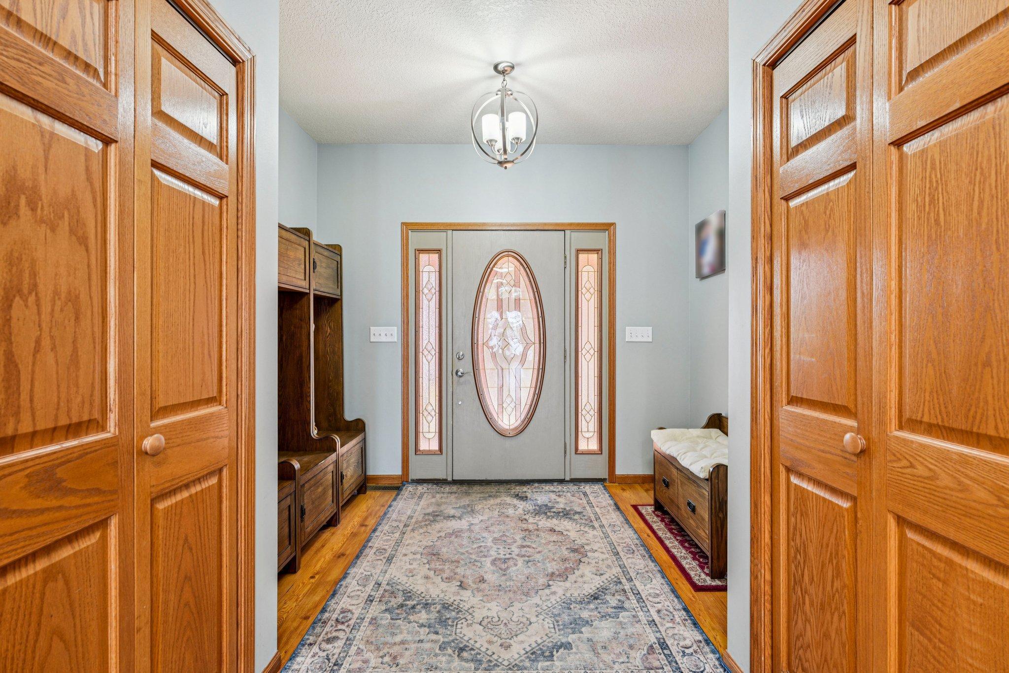 large entry with plenty of storage