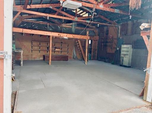 Lots of space in Pole shed Loft area