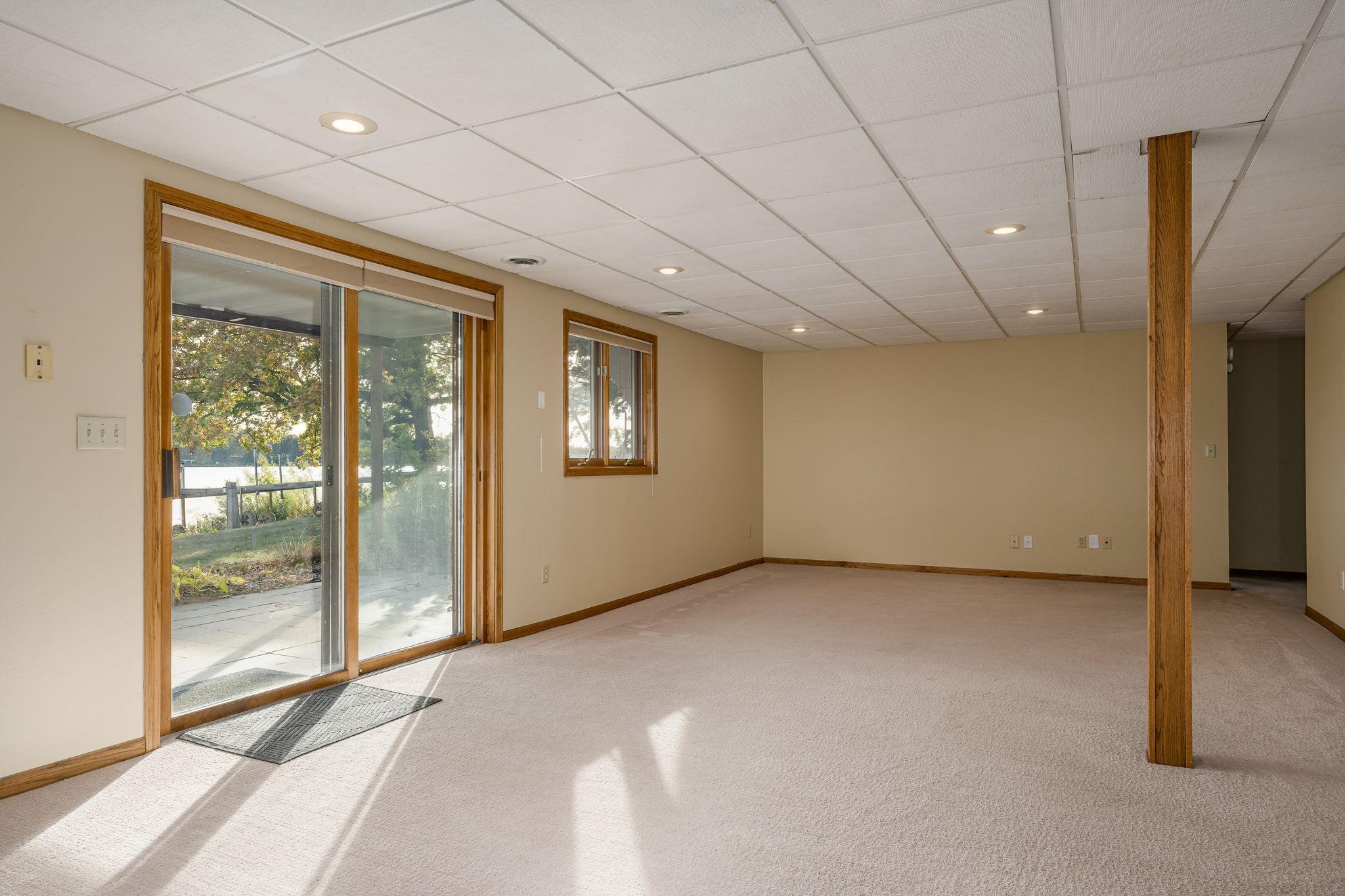 The home boasts a huge walk-out basement, offering plenty of additional living space and easy access to the outdoors.