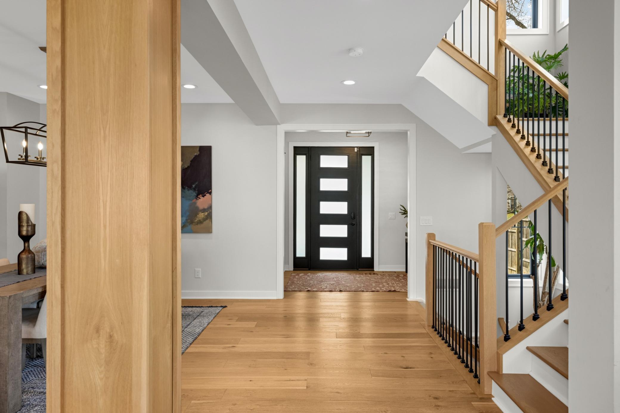 Hardwood floors throughout the main level