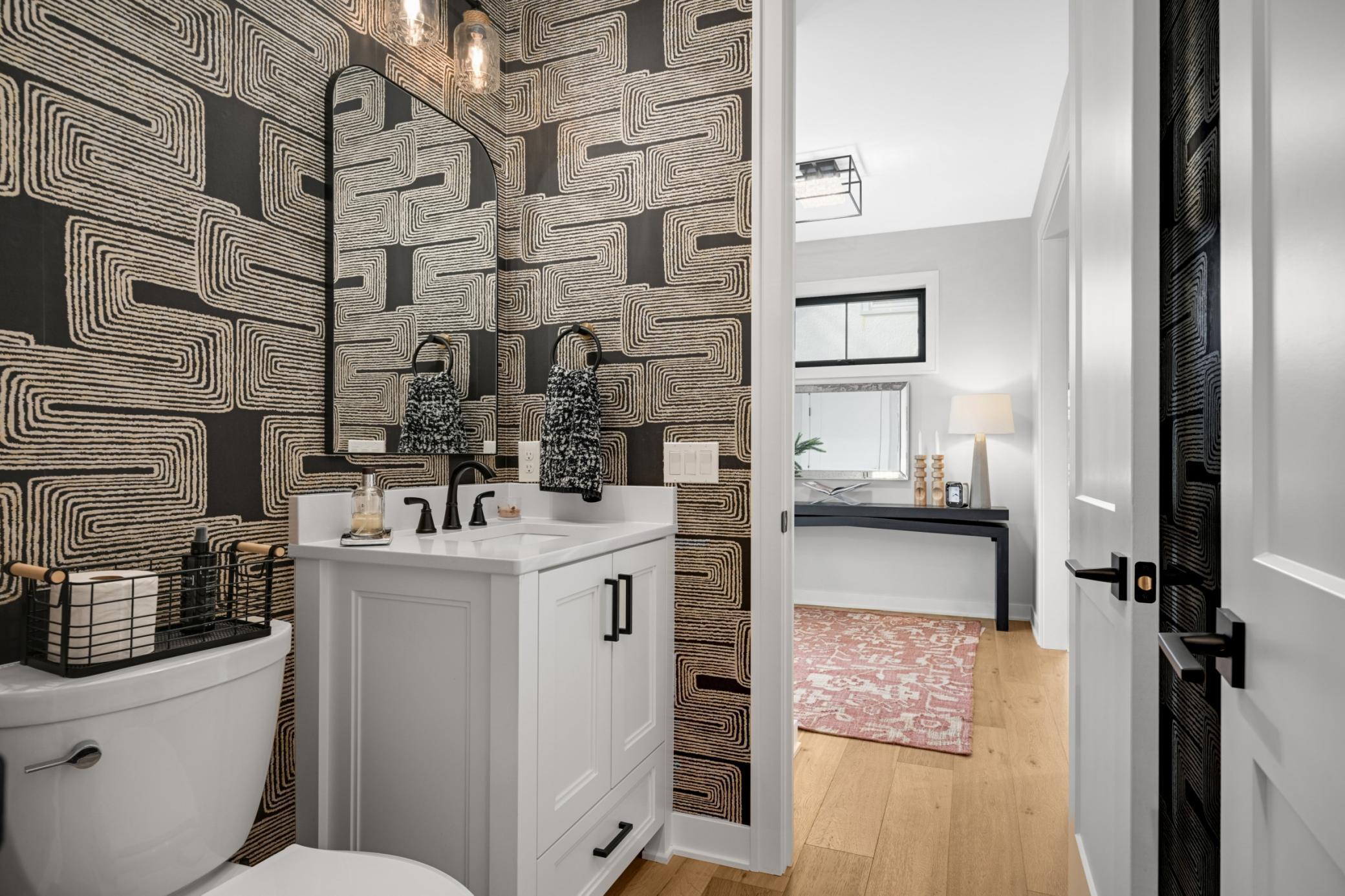 Main floor powder room