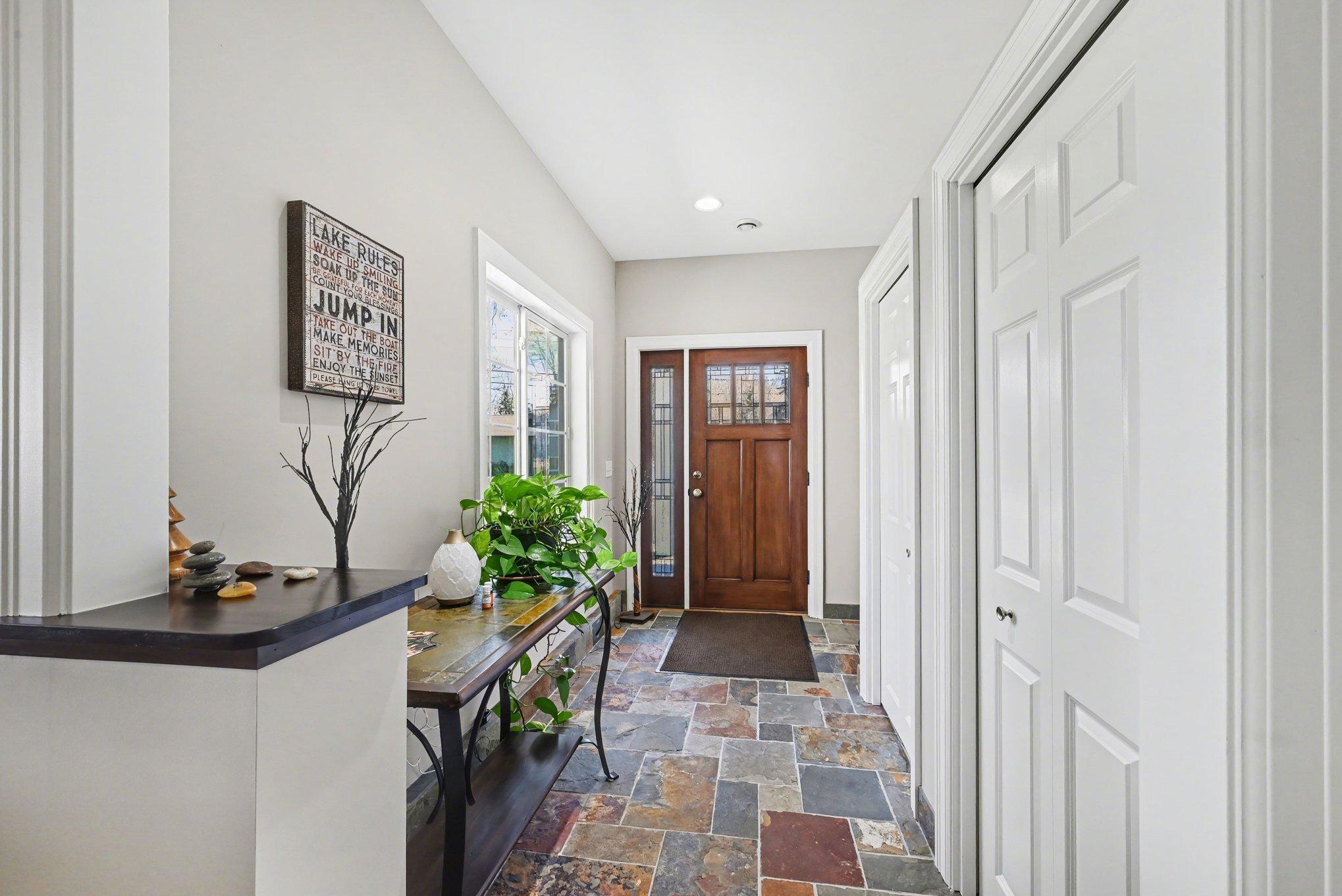 Expansive entrance with abundant storage