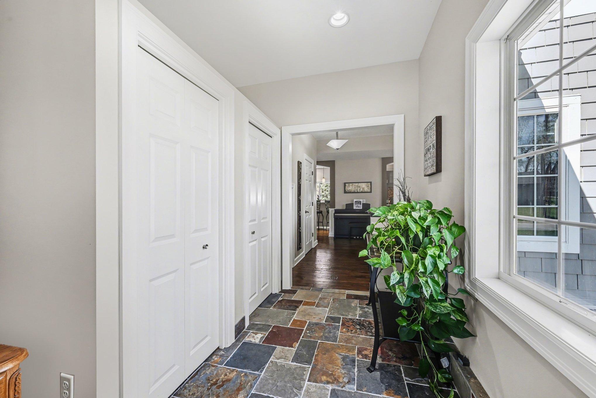 Expansive entrance with abundant storage