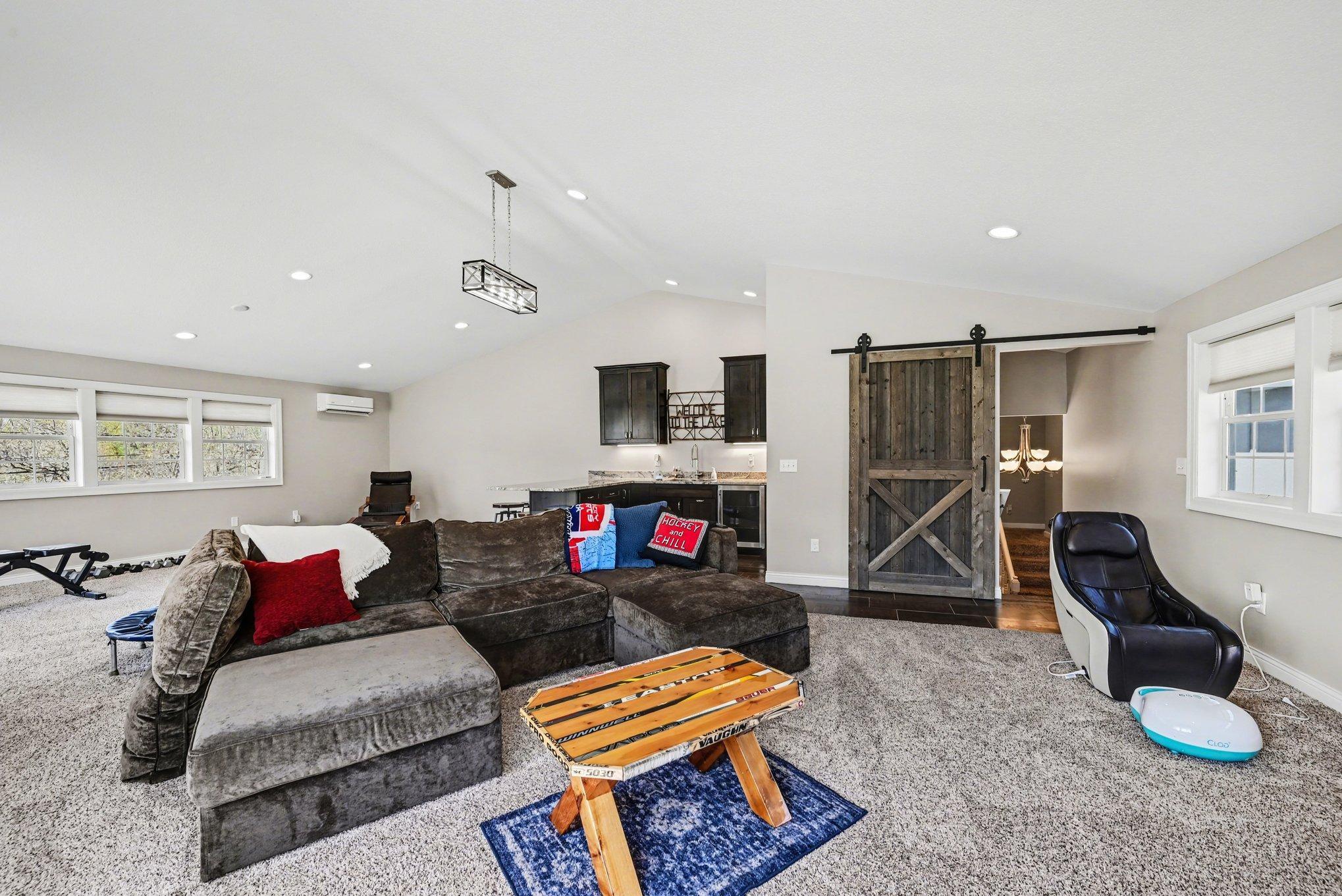 Gathering space, home-based business, homeschool, teen recreation suite