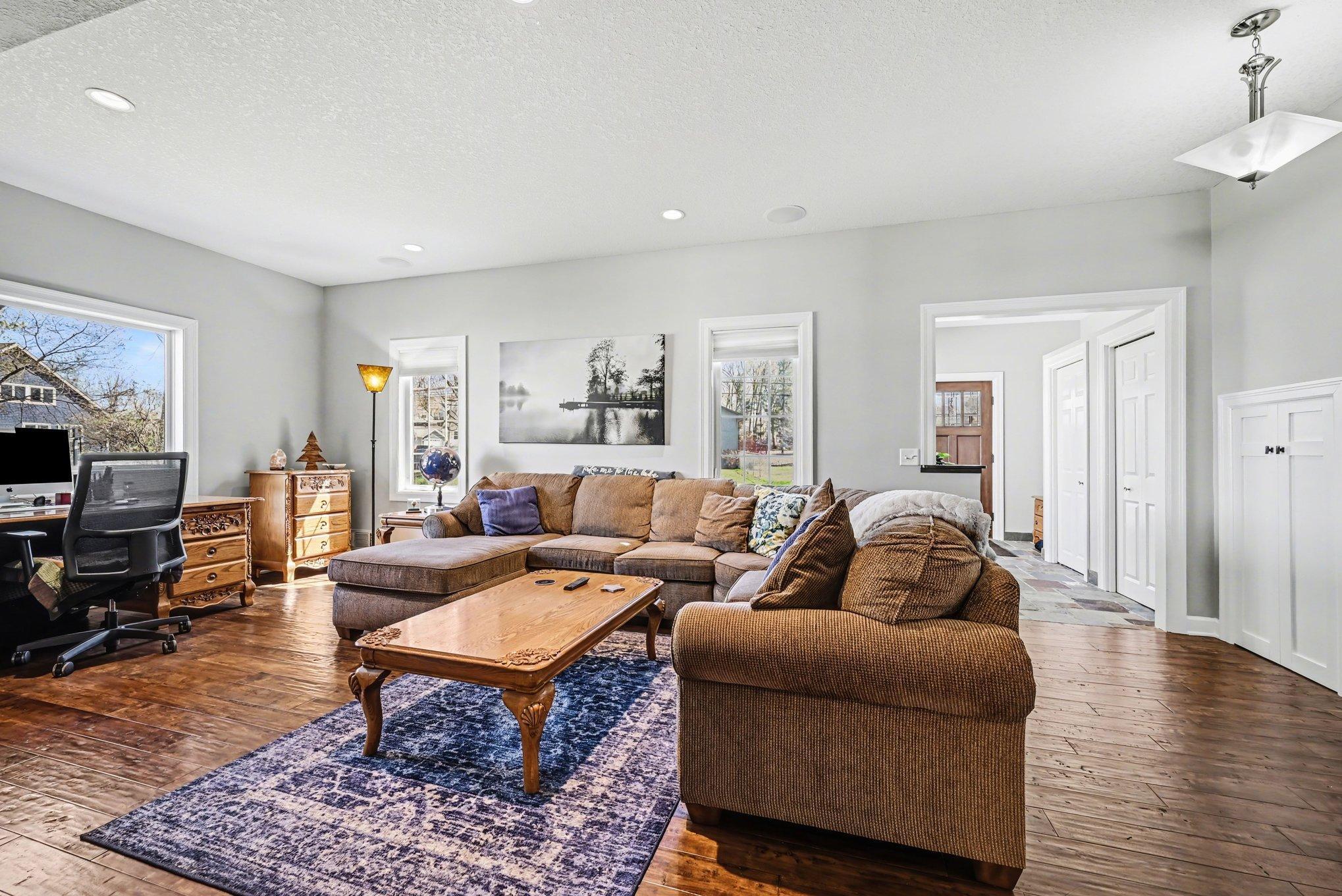 Open and bright with a connection to the lake