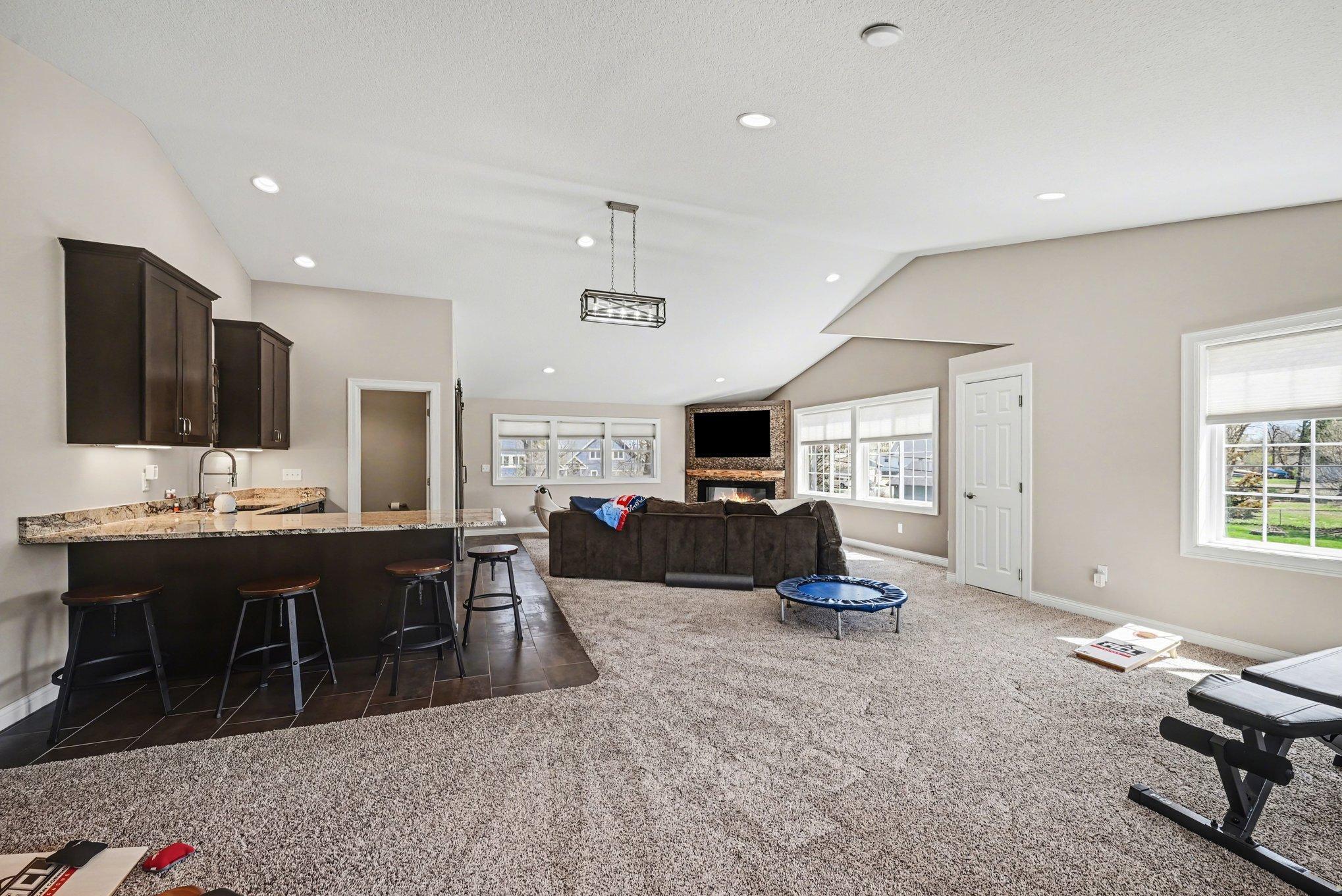 Gathering space, home-based business, homeschool, teen recreation suite