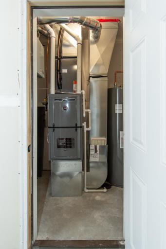 Clean and organized utility space supporting the homeâs efficient systems.