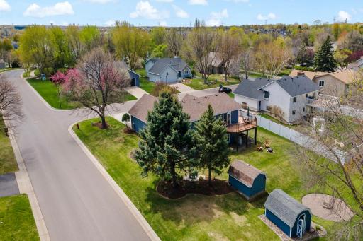 Check out the view of mature trees from the front porch or back deck.