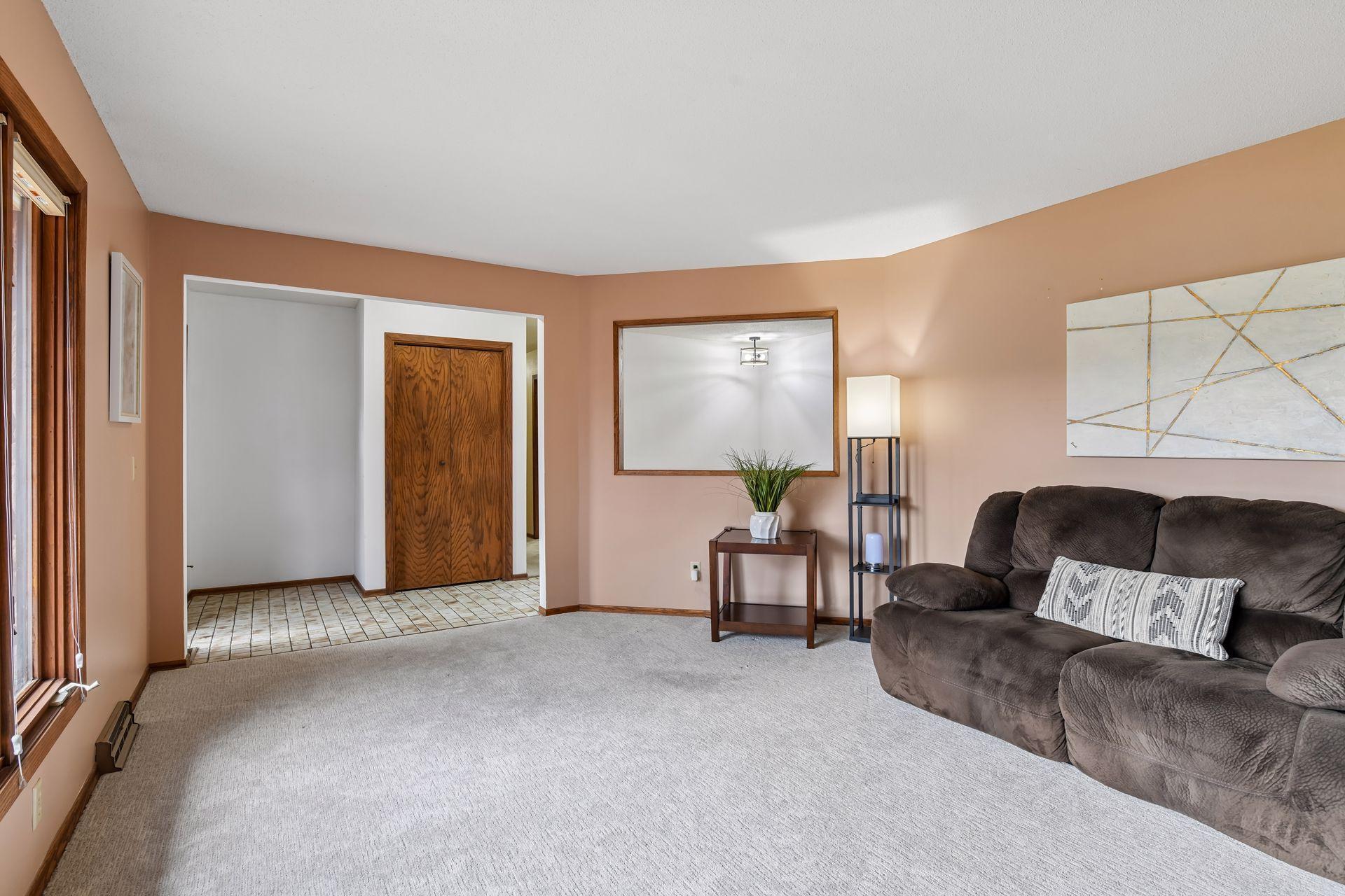 Another angle of Living Room with open window to foyer.